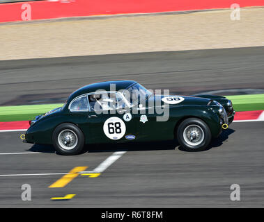 Marc Gordon, Jaguar XK150, Stirling Moss Trophy, Silverstone Classic 2015, Chris McEvoy, cjm-photographie classique, les voitures de course, voitures de course historiques, H Banque D'Images