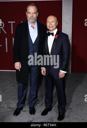 Westwood, United States. Le 05 mai 2018. WESTWOOD, LOS ANGELES, CA, USA - Décembre 05 : Hugo Weaving au Los Angeles Premiere de Universal Pictures et MRC 'Mortal tenue des moteurs au Regency Village Theatre Le 5 décembre 2018 à Westwood, Los Angeles, Californie, États-Unis. (Photo de David Acosta/Image Crédit : Agence de Presse) L'agence de presse Image/Alamy Live News Banque D'Images