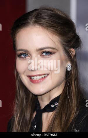 Westwood, United States. Le 05 mai 2018. WESTWOOD, LOS ANGELES, CA, USA - Décembre 05 : L'actrice Hera Hilmar arrive à la première de Los Angeles Universal Pictures et MRC 'Mortal tenue des moteurs au Regency Village Theatre Le 5 décembre 2018 à Westwood, Los Angeles, Californie, États-Unis. (Photo de David Acosta/Image Crédit : Agence de Presse) L'agence de presse Image/Alamy Live News Banque D'Images