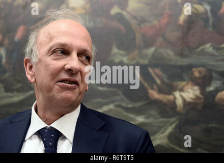 Foto Fabio Cimaglia / LaPresse 06-12-2018 Roma Politica Camera dei Deputati. Conferenza stampa della Lega Nella foto Marco Bussetti Photo Fabio Cimaglia / LaPresse 06-12-2018 Roma (Italie) Politique Chambre des députés. Conférence de presse de jambe dans le pic Marco Bussetti Banque D'Images