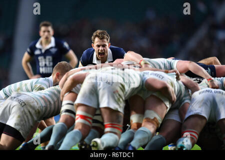 Londres, Royaume-Uni. 06 Dec, 2018. Au cours de Varsity Match 2018 Ourfc Curufc entre v au stade de Twickenham, le jeudi, 06 décembre 2018. Londres en Angleterre. (Usage éditorial uniquement, licence requise pour un usage commercial. Aucune utilisation de pari, de jeux ou d'un seul club/ligue/dvd publications.) Crédit : Taka G Wu/Alamy News Crédit : Taka Wu/Alamy Live News Banque D'Images