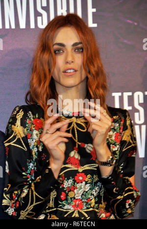 Rome, Italie. 06 Dec, 2018. Rome, photocall du film Le témoin invisible, Photo : Miriam Leone Credit : agence photo indépendante/Alamy Live News Banque D'Images