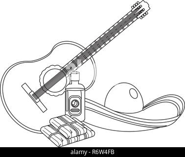 De délicieux mets mexicains cartoon Illustration de Vecteur