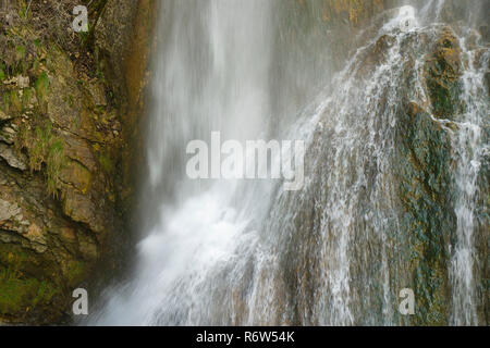 Cascade de Syratus, Mouthier-Haute-Pierre, Doubs, Bourgogne-Franche-Comte, France Banque D'Images