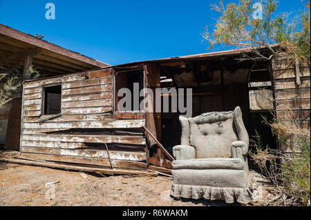 Paysage Post apocaliptic de Salton city en Californie du sud Banque D'Images