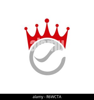 La couronne de la Création Logo Design Template, logo en couronne, symbole, icône Illustration de Vecteur