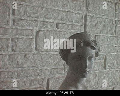 Grecque ou romaine en statue de femme Banque D'Images