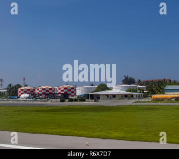 Aéroport international de Malé aux Maldives Banque D'Images