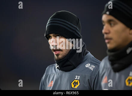 Leo Bonatini de loups pendant le match d'avant Premier League match entre Wolverhampton Wanderers et Chelsea à Molineux, Wolverhampton, Angleterre le 5 Banque D'Images