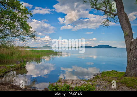 Beau paysage hongrois, le lac Balaton Banque D'Images