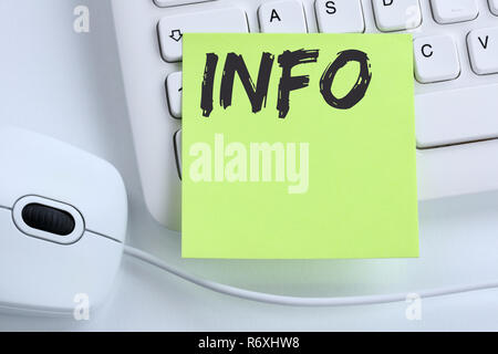 Info Info information information actualités actualités concept mouse Banque D'Images
