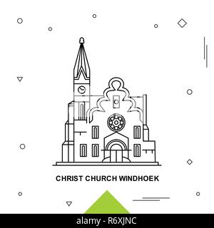 CHRIST CHURCH WINDHOEK Illustration de Vecteur