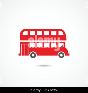 Icône London bus Illustration de Vecteur