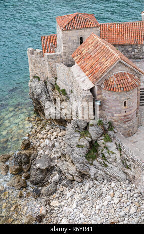 Fort de la vieille ville de Budva Banque D'Images