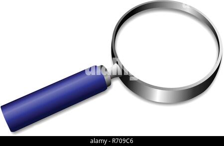 L'icône en forme de loupe. Transparent à l'intérieur. Vecteur Eps 10 Illustration de Vecteur