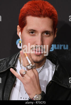 Bochum, Allemagne. 06 Dec, 2018. Rin rappeur vient à la cérémonie de remise des prix de la 1Live couronne dans la Jahrhunderthalle. Credit : Henning Kaiser/dpa/Alamy Live News Banque D'Images