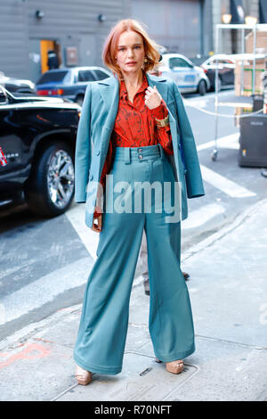 New York, USA. 7 décembre 2018.L'actrice nord-américaine Kate Bosworth est vu dans la région de Times Square sur l'île de Manhattan à New York ce vendredi, 07. Brésil : Crédit Photo Presse/Alamy Live News Banque D'Images