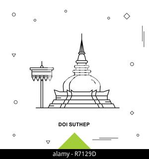 DOI SUTHEP Illustration de Vecteur