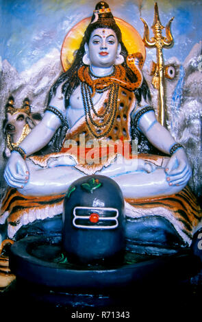 Le Seigneur Shiva, dervaiy, Maharashtra, Inde Banque D'Images