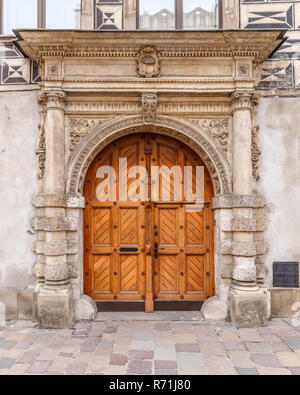 Vieille porte en bois Banque D'Images