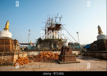 Rénovation d'Chilancho Stupa Banque D'Images