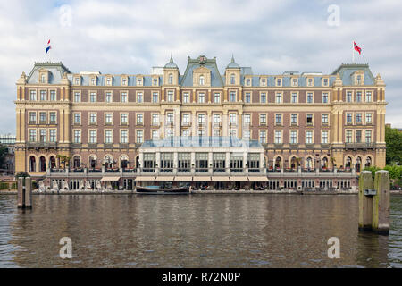 Dutch célèbre cinq étoiles hôtel Amstel dans le centre d'Amsterdam Banque D'Images