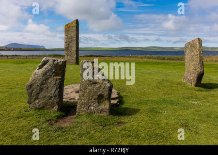 Menhirs de Stennes, Orcades, Ecosse Banque D'Images