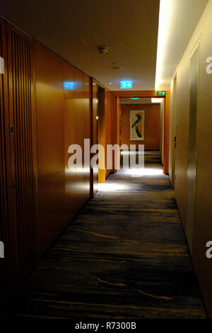 Dans les couloirs du Shangri La Hotel au Shard London UK Banque D'Images