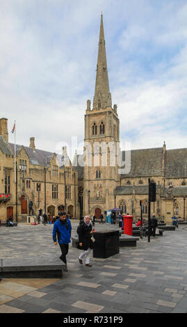 L'ancien centre-ville de la ville de Durham, dans le comté de Durham dans le nord-est de l'Angleterre Banque D'Images