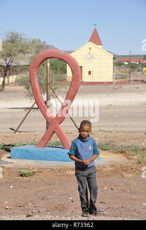 Namibie : Le Daweb, école pour les enfants qui ont perdu leurs parents à cause du VIH dans la région de Maltahöhe Banque D'Images