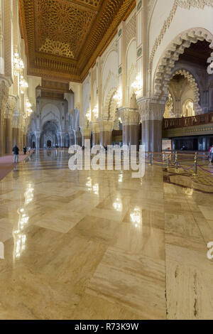 La Mosquée Hassan II de Casablanca, Maroc Banque D'Images