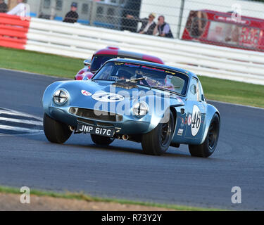 Mike Whitaker, TVR Griffith, Trophée International pour les voitures GT Classique, pre'66 voitures de Grand Prix, des voitures GT, Silverstone Classic 2016, Chris McEvoy, cjm-ph Banque D'Images