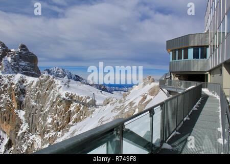 Vue depuis le glacier de Dachstein, Autriche Banque D'Images