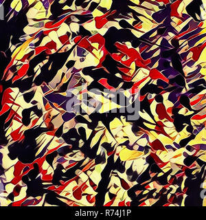 La peinture abstraite. Coups de pinceau. Banque D'Images