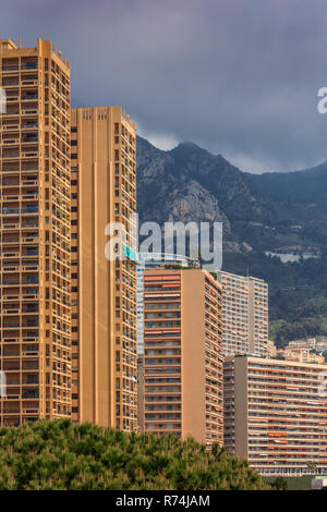 Monaco, Monte Carlo. Monaco est le deuxième plus petit et le pays le plus peuplé au monde. Banque D'Images