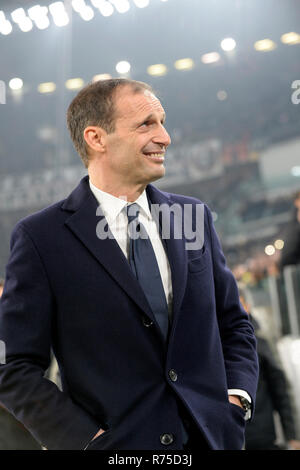 Allianz Stadium, Turin, Italie. 7 Décembre, 2018. Football Serie A, la Juventus et l'Inter Milan ; Max Allegri l'entraîneur de la Juventus : Action Crédit Plus Sport/Alamy Live News Banque D'Images