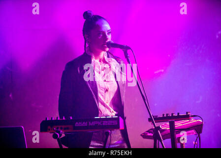 Francesca Michielin chanteur italien effectuée cette nuit en propre ville Bassano del Grappa (VI) l'Italie, pour la première fois après sa performance à X-Factor Italie, il y a de nombreuses années. L'excursion sur le crédit : Denis Ulliana techno/Alamy Live News Banque D'Images