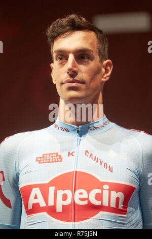 Coblence, Allemagne. 07Th Nov, 2018. Cyclisme : présentation de l'équipe d'Katusha-Alpecin dans le showroom de sponsor de vélo Canyon. Reto Hollenstein. Crédit : Thomas Frey/dpa/Alamy Live News Banque D'Images