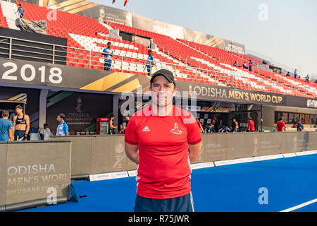 Bhubaneswar, Inde, le 08 décembre 2018. Odisha Coupe du monde de hockey 2018 Bhubaneswar. Lieu : Stade de Kalinga. Jeroen Delmee : Crédit Photos Pro/Alamy Live News Banque D'Images