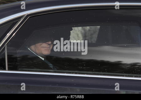 Mignano Monte Lungo, Italie. 8 décembre 2018 : Le Président de la République italienne Sergio Mattarella célèbre le 75e anniversaire de la bataille de Montelungo Crédit : Antonio nardelli/Alamy Live News Banque D'Images