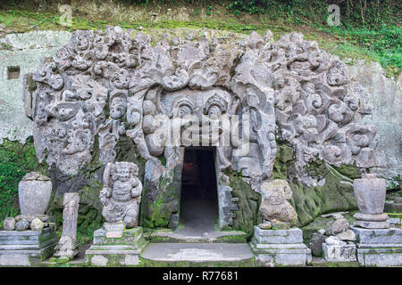 Entrée privée, Goa Gajah Elephant Cave, Bali, Indonésie Banque D'Images