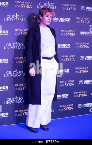 Rome, Italie. 06 Dec, 2018. Cecilia Dazzi tapis bleu et une séance de photos de la soirée spéciale pour la Syrie avec le spectacle 'Jugement Dernier' et le HCR à l'Auditorium Conciliazione à Rome. Crédit : Matteo Nardone/Pacific Press/Alamy Live News Banque D'Images