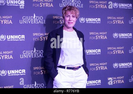 Rome, Italie. 06 Dec, 2018. Cecilia Dazzi tapis bleu et une séance de photos de la soirée spéciale pour la Syrie avec le spectacle 'Jugement Dernier' et le HCR à l'Auditorium Conciliazione à Rome. Crédit : Matteo Nardone/Pacific Press/Alamy Live News Banque D'Images
