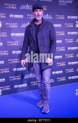 Rome, Italie. 06 Dec, 2018. Raz Degan tapis bleu et une séance de photos de la soirée spéciale pour la Syrie avec le spectacle 'Jugement Dernier' et le HCR à l'Auditorium Conciliazione à Rome. Crédit : Matteo Nardone/Pacific Press/Alamy Live News Banque D'Images