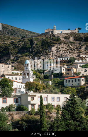 Switzerland Afficher village traditionnel dans le sud de l'albanie Banque D'Images