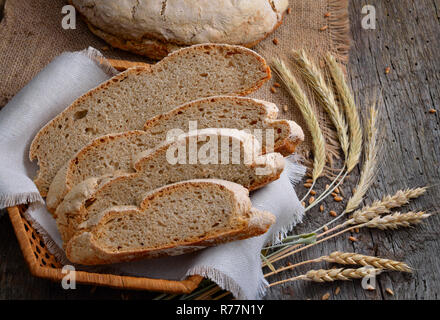 Pain maison Nonyeast Banque D'Images