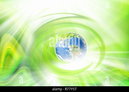 Globe en vert Banque D'Images