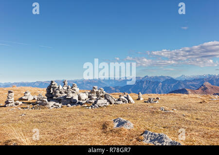 Cairns et de plateau - Bregenzerwald Chäserrugg Churfirsten, Appenzell Alpes, Suisse Banque D'Images