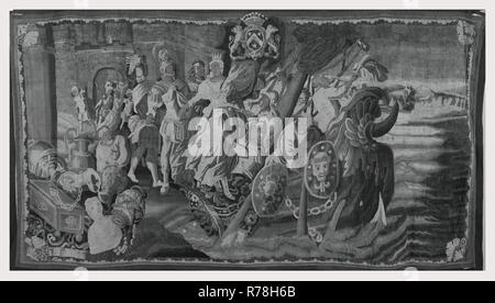 Chute de Troie : Helen navire embarquement pour retourner à Sparte Banque D'Images