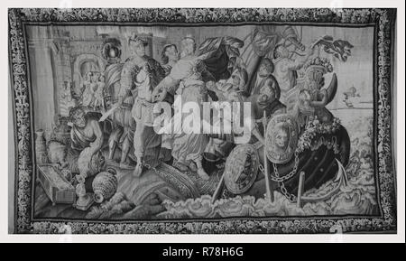 Chute de Troie : Helen navire embarquement pour retourner à Sparte Banque D'Images